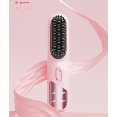 Wet Dry Hair Straightener Cordless Hair Straightener Brush With Fast Heating Negative Ions For Fluffy Curly Hair For Electric
