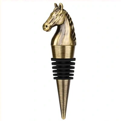 Luxury Horse Head Wine Bottle Stopper Animal-shaped Wine Stopper For Preserving Red Wine, A Kitchen Storage Gift, A Birthday Gift For Universal Wine