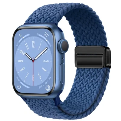 Magnetic Buckle Woven Loop Integrated Strap