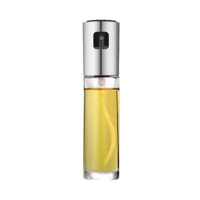 BBQ Healthy Kitchen Cooking Oil Vinegar Spray Bottle Push Type Oil Spray BottlePump Oil Tank Leakproof BBQ Sprayer BBQ Tools Kitchen Gadgets
