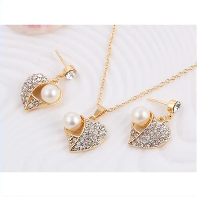Europe And The United States Sell Hot Money Network Pearl Necklace Set Bridal Jewelry Set Wholesale 9093