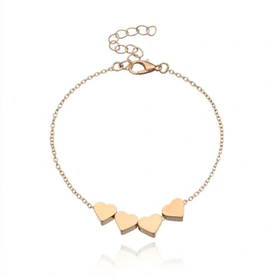 Fashion Jewelry Exquisite New Korean Fashion Temperament Simple Thin Chain Heart Bracelet For Women Girls Birthday Party Jewelry Gift