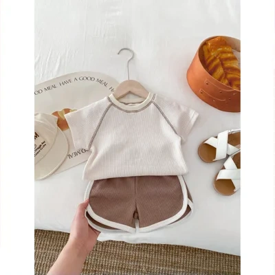 Clothes For Babies Summer Unisex Baby Short Sleeve Outfit Top Shorts