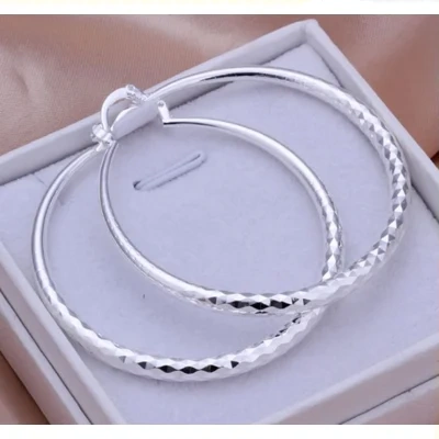 925 Silver Exaggerated Large Hoop Earrings Hoop Earrings
