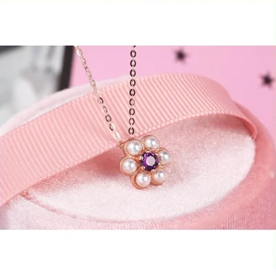 Color Treasure Jewelry Natural Amethyst Tassel Plum Shape