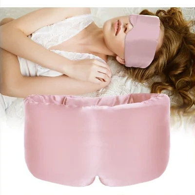 Long Sleep Shading Not Tight Ear All-inclusive Eye Shield Artificial Silk Cold Soft Eye Mask