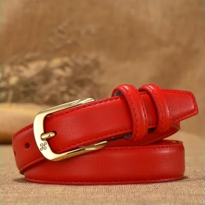 Retro Women's Fashion Double Ring Buckle Waist Seal