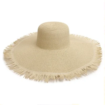 Big Brim Beach Sun Hat Women's Woven Brim Straw Hat