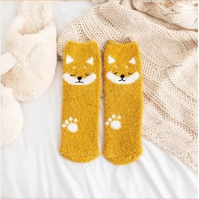 Cute Cartoon Animal Thickened Warm Women's Socks