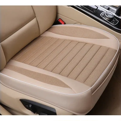 Car Seat Cover,Flax Cushion Seasons Universal Breathable For Most Four-Door Sedan&SUV Ultra-Luxury Car Seat Protection