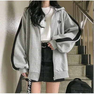 Loose Cardigan Jacket Thickened Plus Fleece