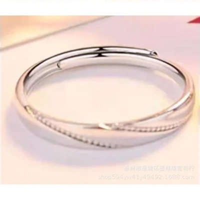 Sterling Silver Jewelry Couple Ring Female Wedding Ring Pair Ring