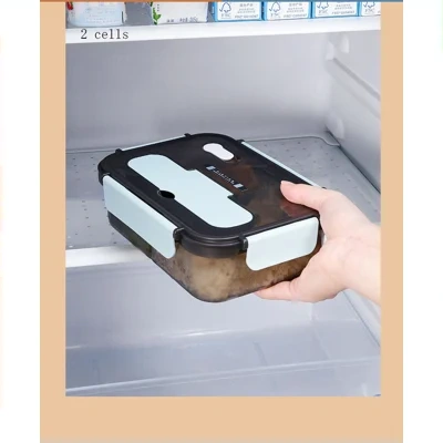 Kitchen Lunch Box Work Student Outdoor Activities Travel Microwave Heating Food Container Plastic Bento Box Storage Snacks Boxes