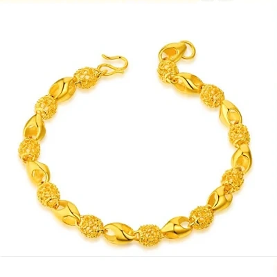 Gold-plated brass bracelet