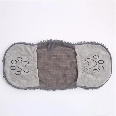 Pet Scrubbing Towel For Cats And Gloved Bath Towels