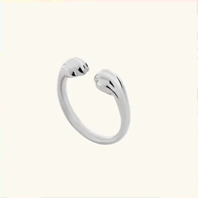 Fashion Jewelry Cute Cat Paw Silver Stray Cat Peripheral Ring