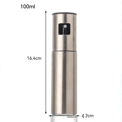 Fuel Spray Can Household Kitchen Supplies Artifact Stainless Steel Oil Injection Bottle Spice Bottle Spray Press Type Barbecue Oil Bottle Kitchen