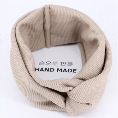 Cross Headband Wild Horizontal Knit Elastic Wool Headband
