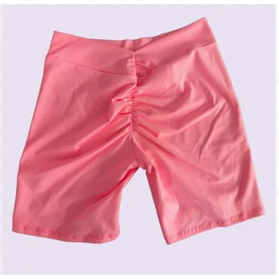 Back Waist Deep V-shaped Wrinkle Tight Yoga Shorts