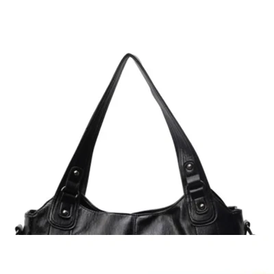 Handbag European And American Retro Solid Color Simple Texture