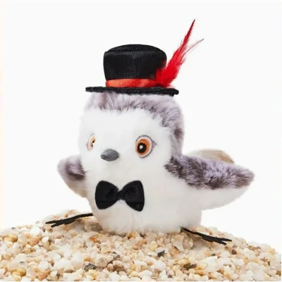 Interactive Cat Plush Toys For Indoor Cats Automatic Flapping Bird Cat Toy USB Rechargeable Electronic Pet Enrichment Toys