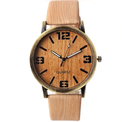 Wood Grain  Style Wrist Watch