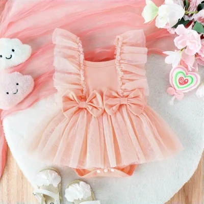 Jumpsuit Baby Net Skirt Princess Poris Dress Baby Skirt Baby Body Pants Jumpsuit