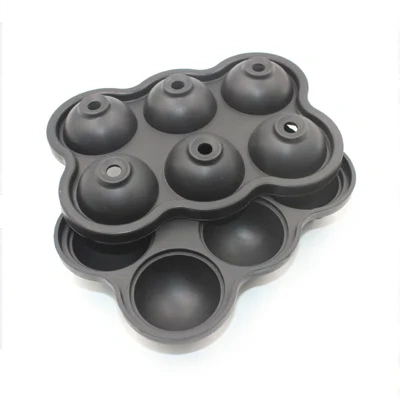 Large Ice Cube Maker Silicone Mold 6 Cell Big Sphere Ice Ball Tray Whiskey Wine Cocktail Party Bar Accessories Kitchen Gadgets