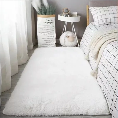 Plush carpet floor mat
