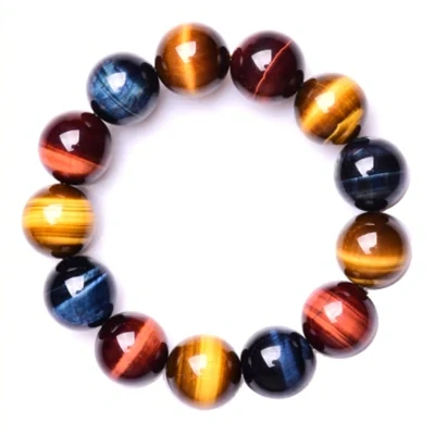 5A Grade Natural Three-color Tiger's Eye Bracelet