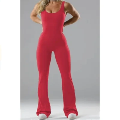 Slim Fit Hip Raise Jumpsuit Sexy Backless Exercise Yoga Clothes