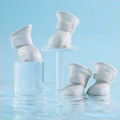 Dog Rain Boots 4Pcs Pet Dog Puppy Warm Waterproof Silicone Non-Slip Rain Boots Footwear Shoes Dog Cat Pet Toy Dog Rain Boots Dog Rain Shoes, Cat Rain