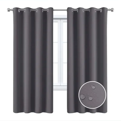 Full Blackout Hot Sale Curtain With Black Lining On The Back