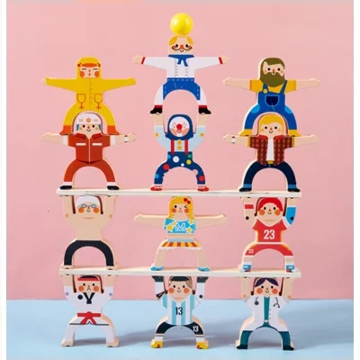 Stacked high block toys