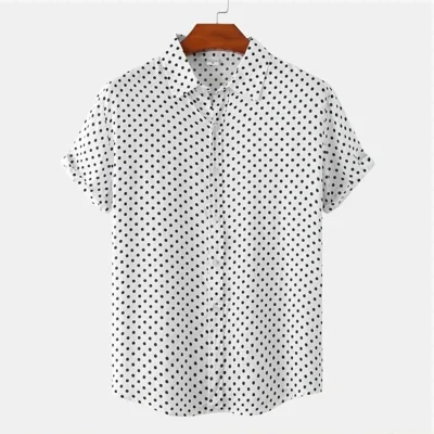 New Men's Plus Size Floral Shirts Popular Fashion