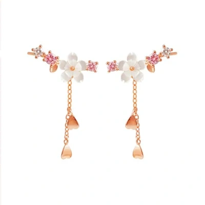 Flower Earrings,  And Super Fairy Design, Exquisite Pendant, Long Temperament Earrings