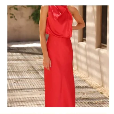 Summer Sleeveless Dress Ins Fashion Elegant Evening Party Club Clothing For Women
