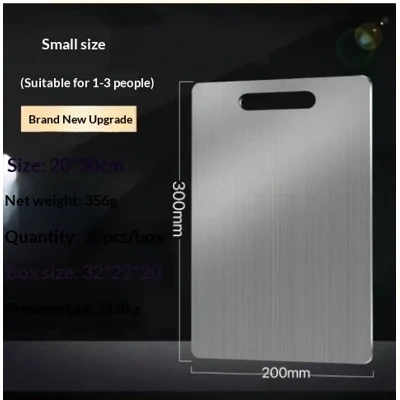 Kitchen Thickened Cutting Board Stainless Steel Cut Vegetables Meat Chopping Board Cooking Tools Anti-mold Cutting Boards Mats