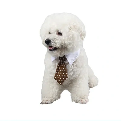 Pet bow tie tie child baby tie cartoon print small tie spot wholesale dog tie