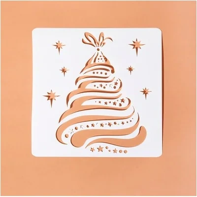 Grow Up Album Diy Hand Tent Christmas Hollowed Out Template