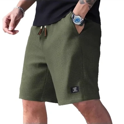 Men's Casual Sports Shorts Summer Loose Drawstring Pocket Pants
