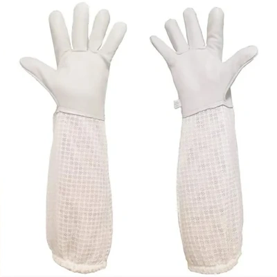 Protection Products Three-layer Breathable Mesh Sheepskin Anti-bee Gloves