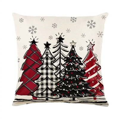 Christmas Cushion Cover Pillowcase Merry Christmas Decor For Home Xmas Ornament Happy NewYear Gift