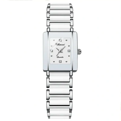 Couple's Square Diamond Set Quartz Watch