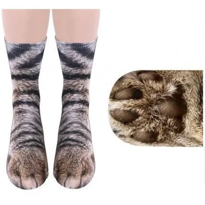3D Animal Paw Socks Cute Cat Claws Socks Unisex Long Socks