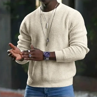Long Sleeve Crew Neck Casual Men's Loose