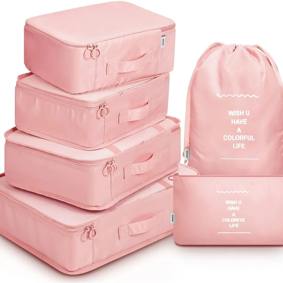 8-piece Set Luggage Divider Bag Travel Storage Clothes Underwear Shoes Organizer Packing Cube Bag