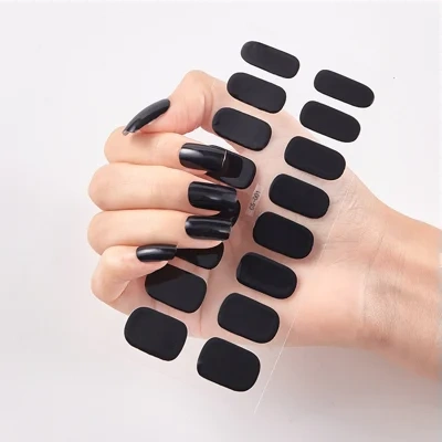 Waterproof and Long Lasting Nail Stickers Letter Color Nail Stickers Full Stickers