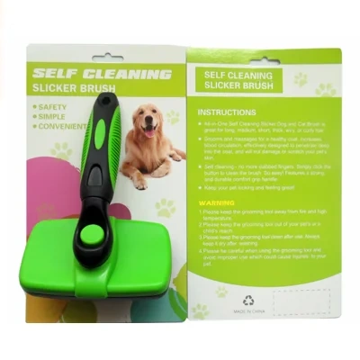 Pet Self Cleaning Slicker Brush