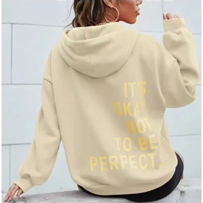 Women's Multi-color Letters Printed All-matching Casual Long Sleeve Sweatshirt